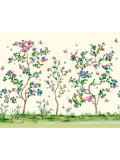 Origin Murals Ivory Oriental Flower Tree A4 Wallpaper Sample