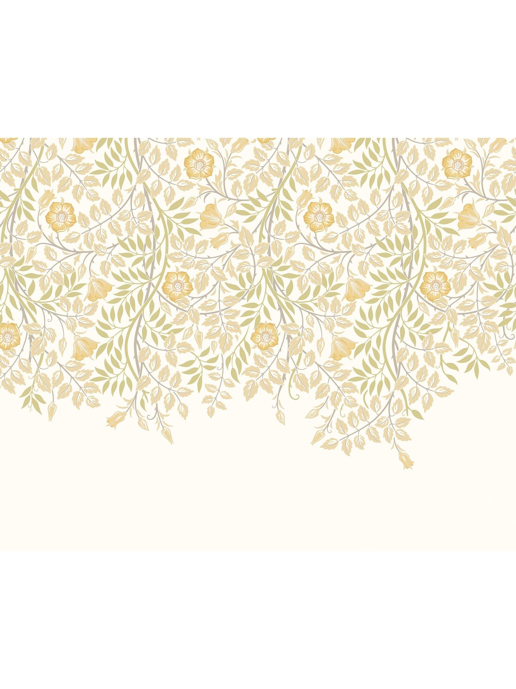 Origin Murals Gold and Olive Cascading Rosehip A4 Wallpaper Sample