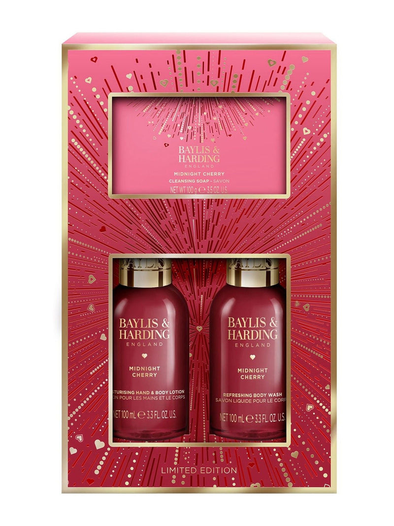 Baylis & Harding Midnight Cherry Make Me Sparkle Bathing Gift Set