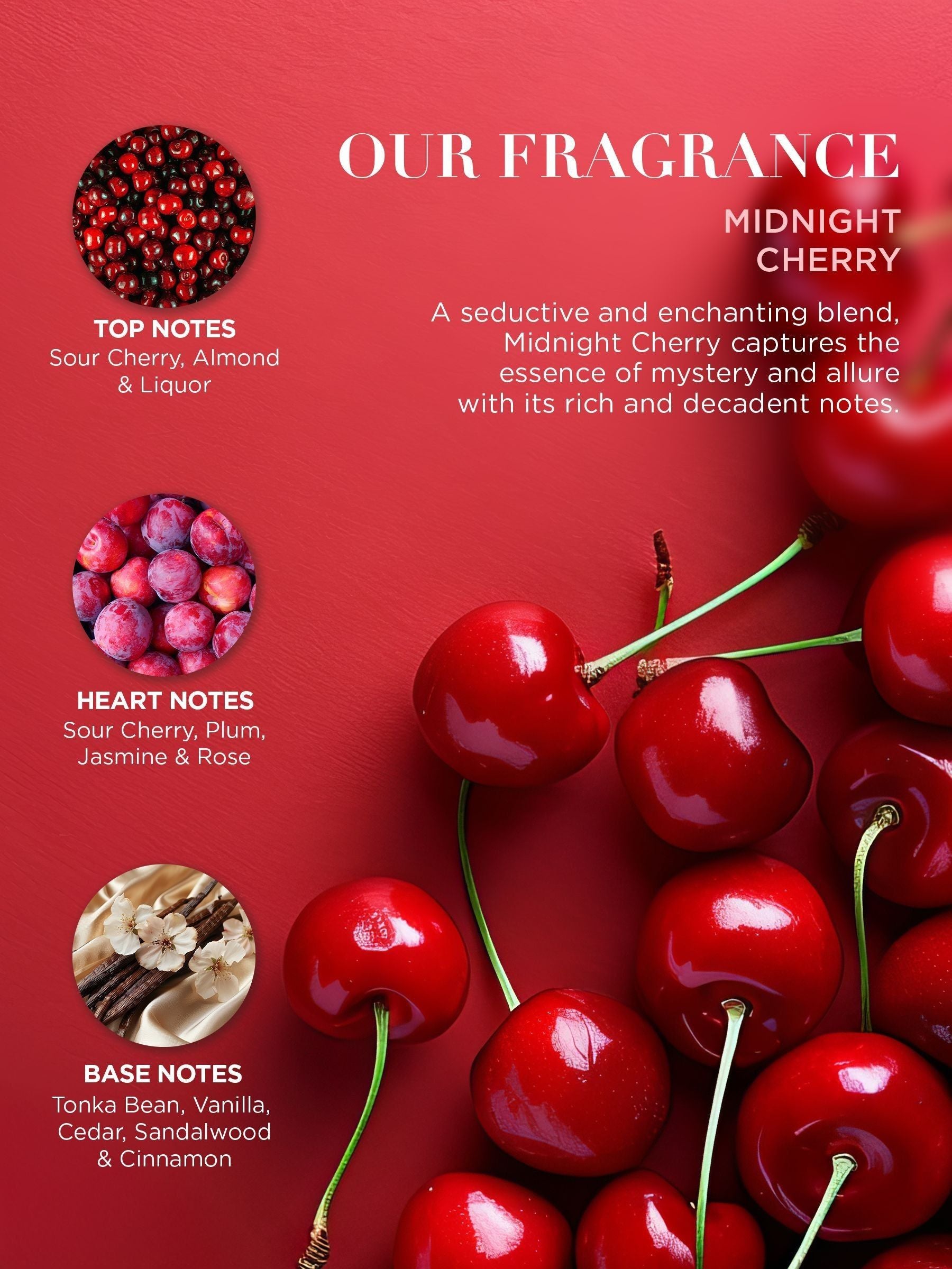 Baylis & Harding Midnight Cherry bath and body gift set - British product