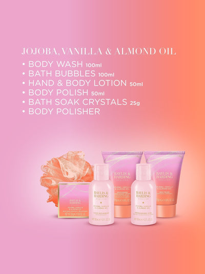 Neste Baylis & Harding Jojoba, Vanilje & Mandelolje Luksuriøs Gaveeske Gavesett- Kjøp online hos McGrocer