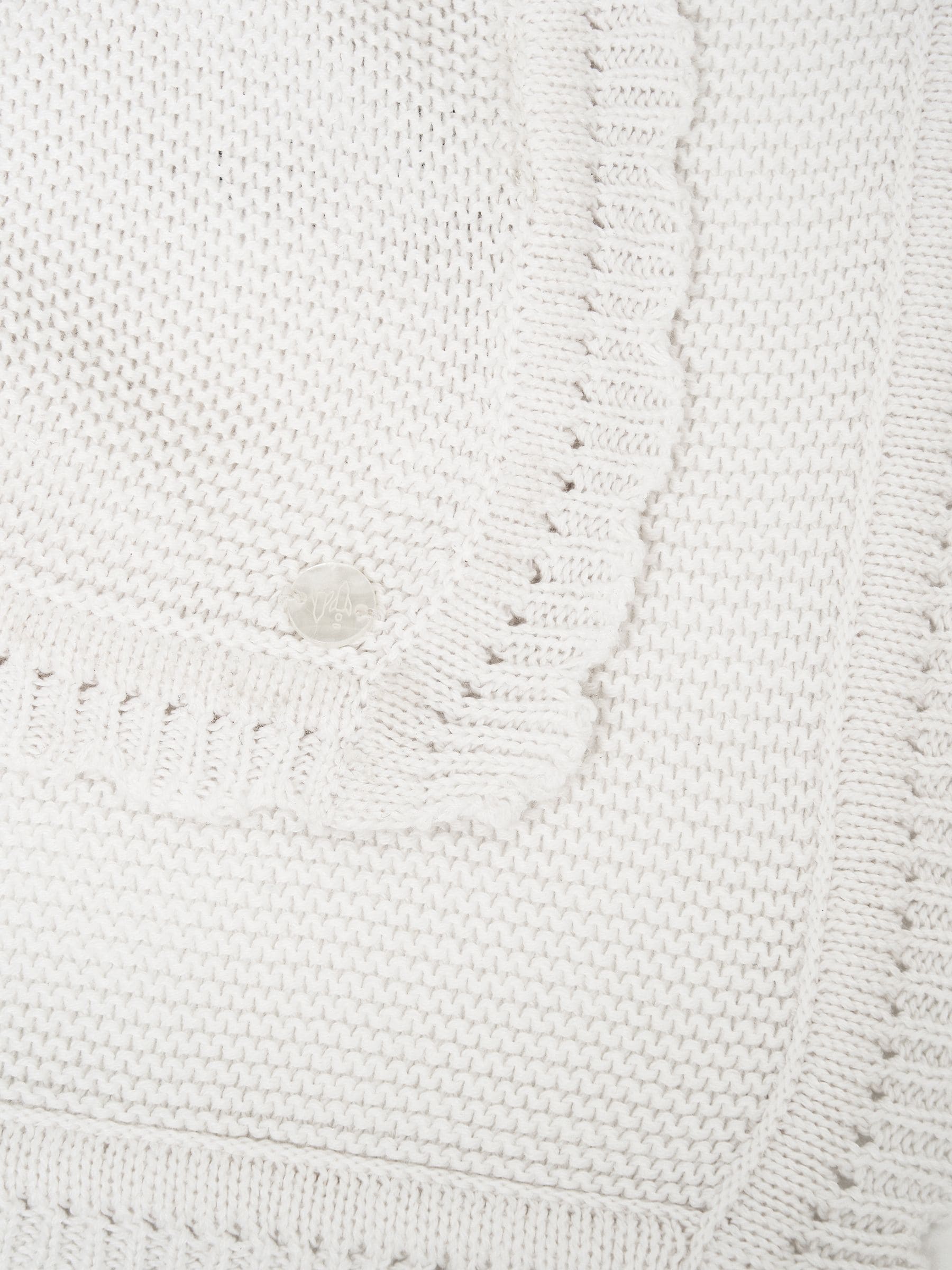 Angel & Rocket knitted blanket cream Aubrey (British brand)