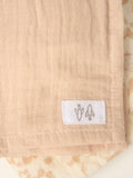 Angel & Rocket pink printed muslin set - British product