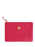 Portico Designs red strawberry faux leather zip case - British product