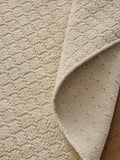 Cream Scandi Texture rug, UK version