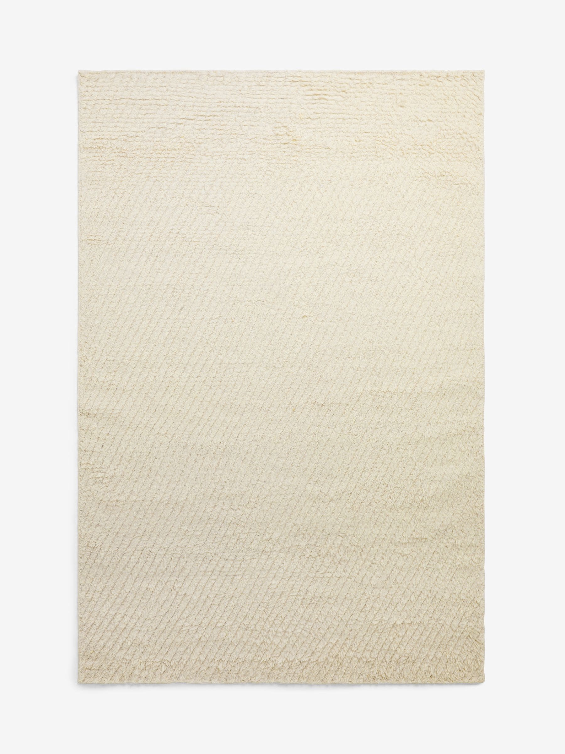 Cream Scandi Texture rug, UK version
