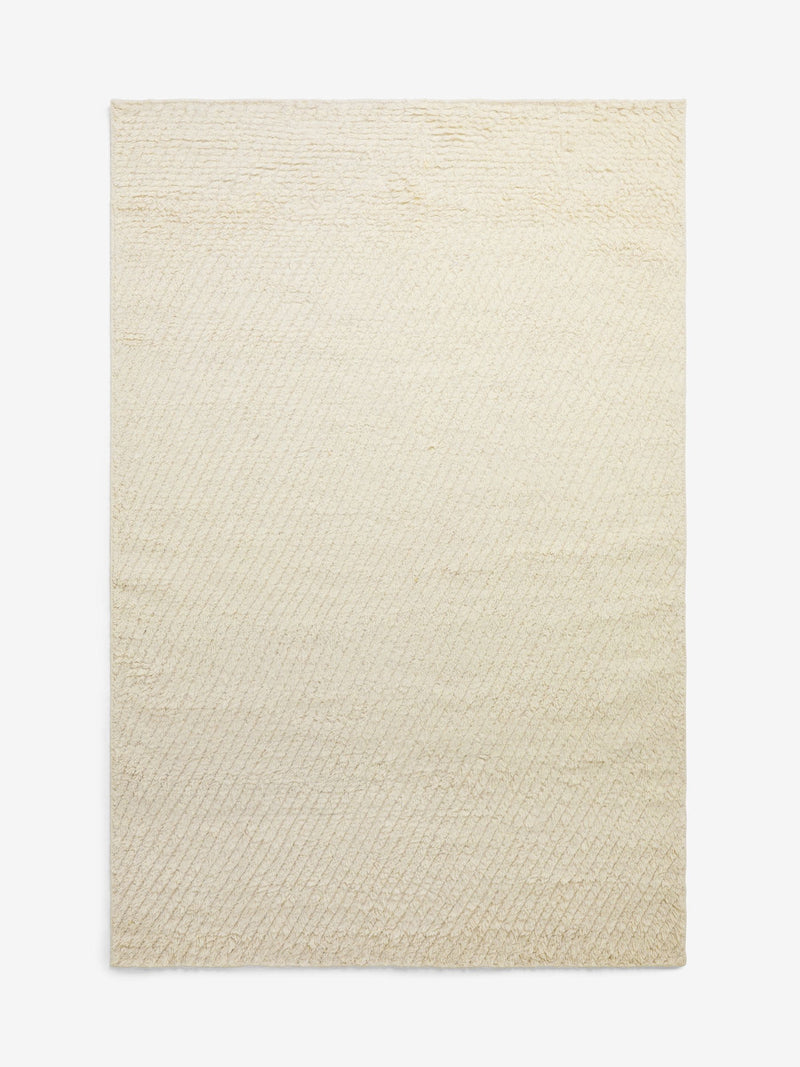 Cream Scandi Texture rug, UK version