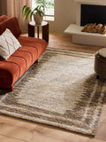 Natural Blended Border Rug