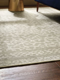 Natural washable leopard print rug, imported from the UK