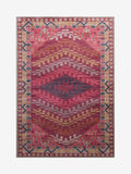 Red modern kilim rug - British product