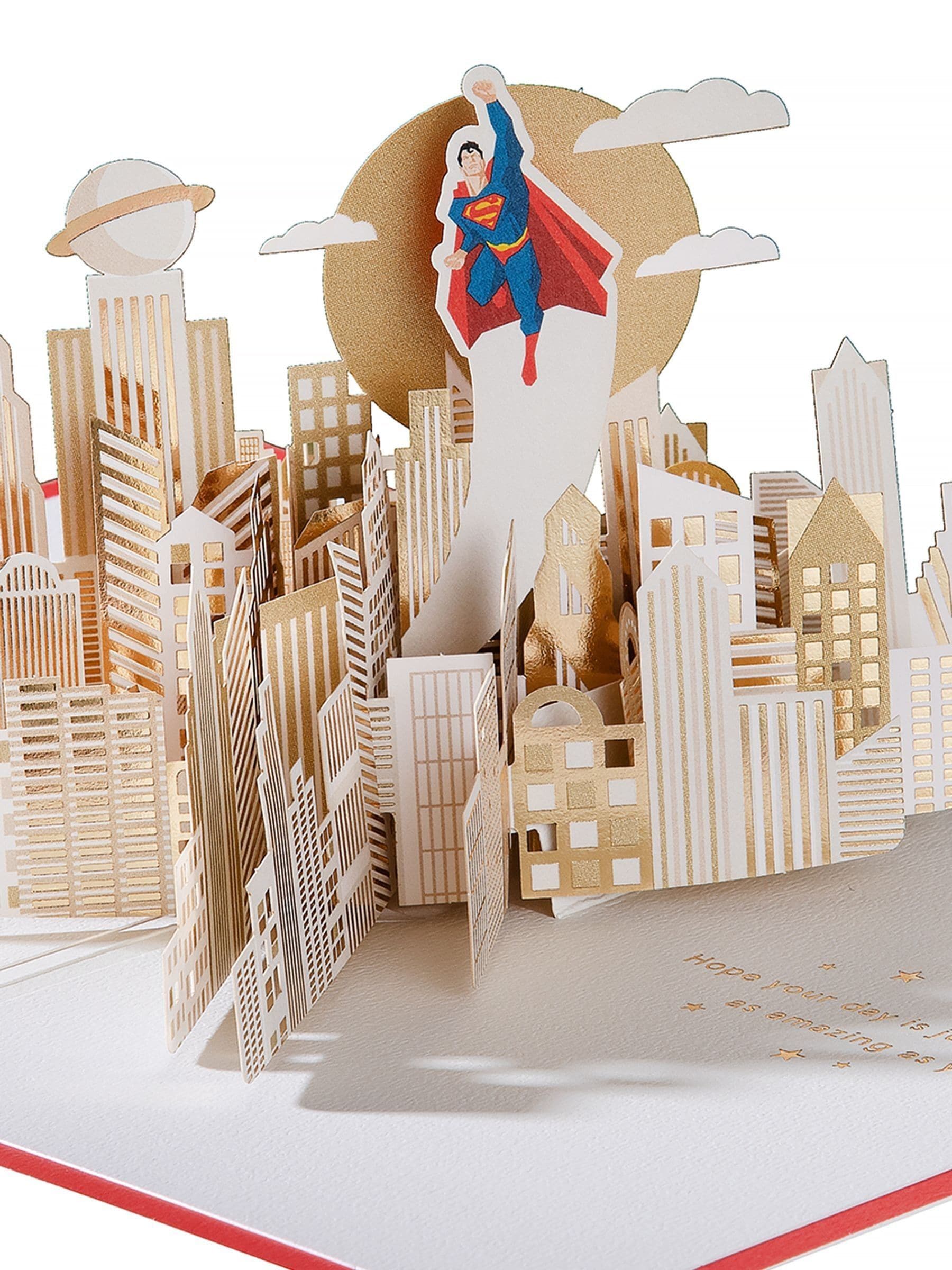 Hallmark Superman 3D pop up greeting card, UK version