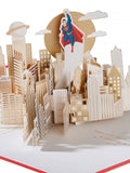 Hallmark Superman 3D pop up greeting card, UK version