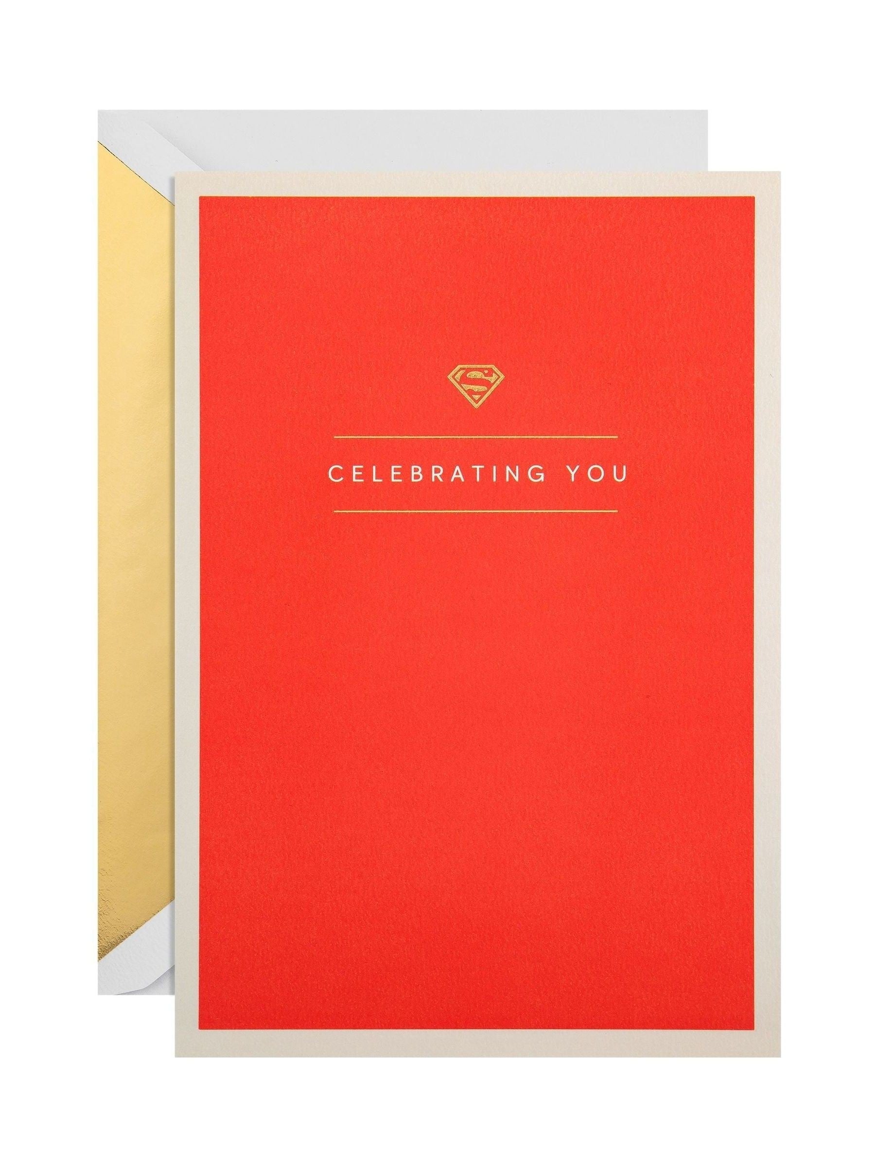 Hallmark Superman 3D pop up greeting card, UK version