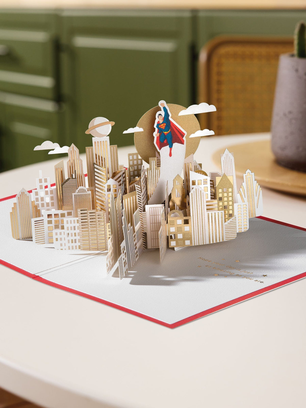 Hallmark Superman 3D pop up greeting card, UK version