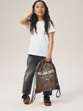AllSaints leopard print drawstring bag for school, UK version