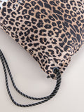 AllSaints leopard print drawstring bag for school, UK version