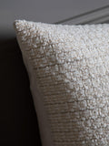 Gallery Home cream chenille cushion 55cm, imported from the UK