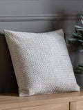Gallery Home cream chenille cushion 55cm, imported from the UK