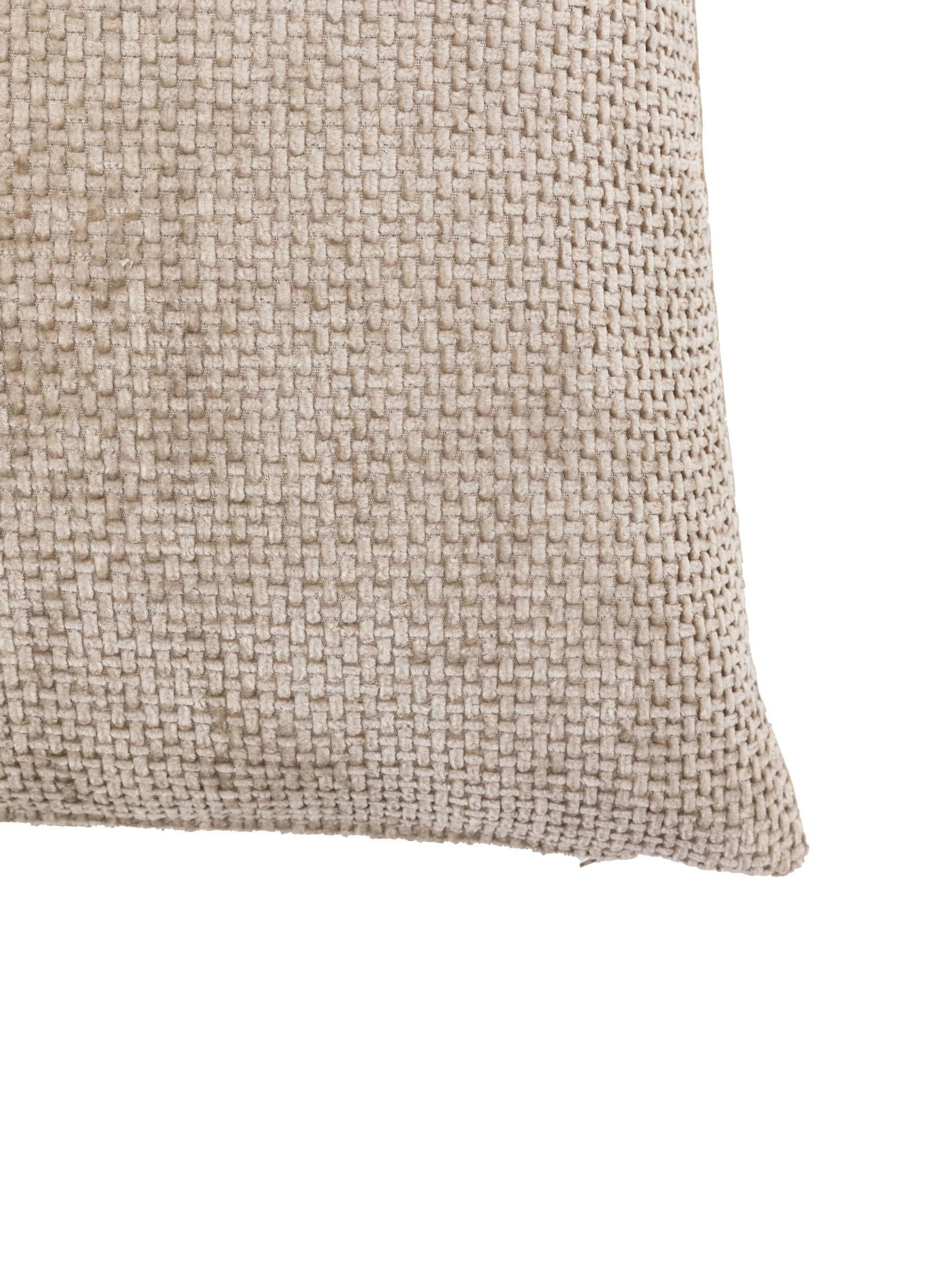 Gallery Home cream basketweave chenille cushions 45x45cm, UK version