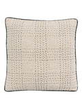 Gallery Home beige stitched cushion 50x50cm (British brand)