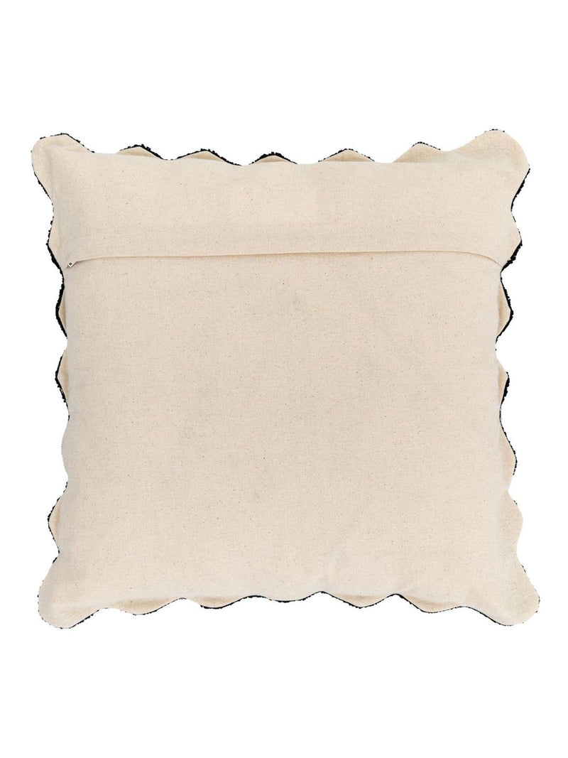 Gallery Home black wavy textured cushion 45cm, imported from the UK