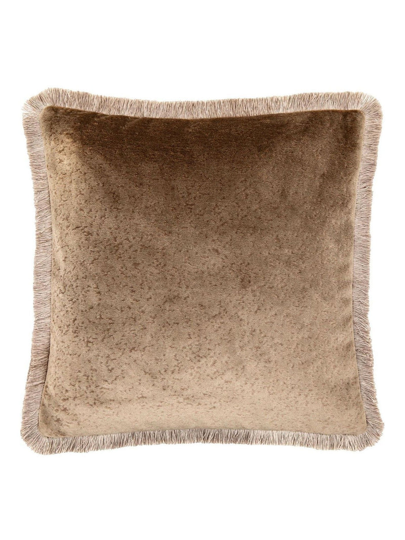 Gallery Home brown mottled velvet putty cushion 50x50cm, UK version