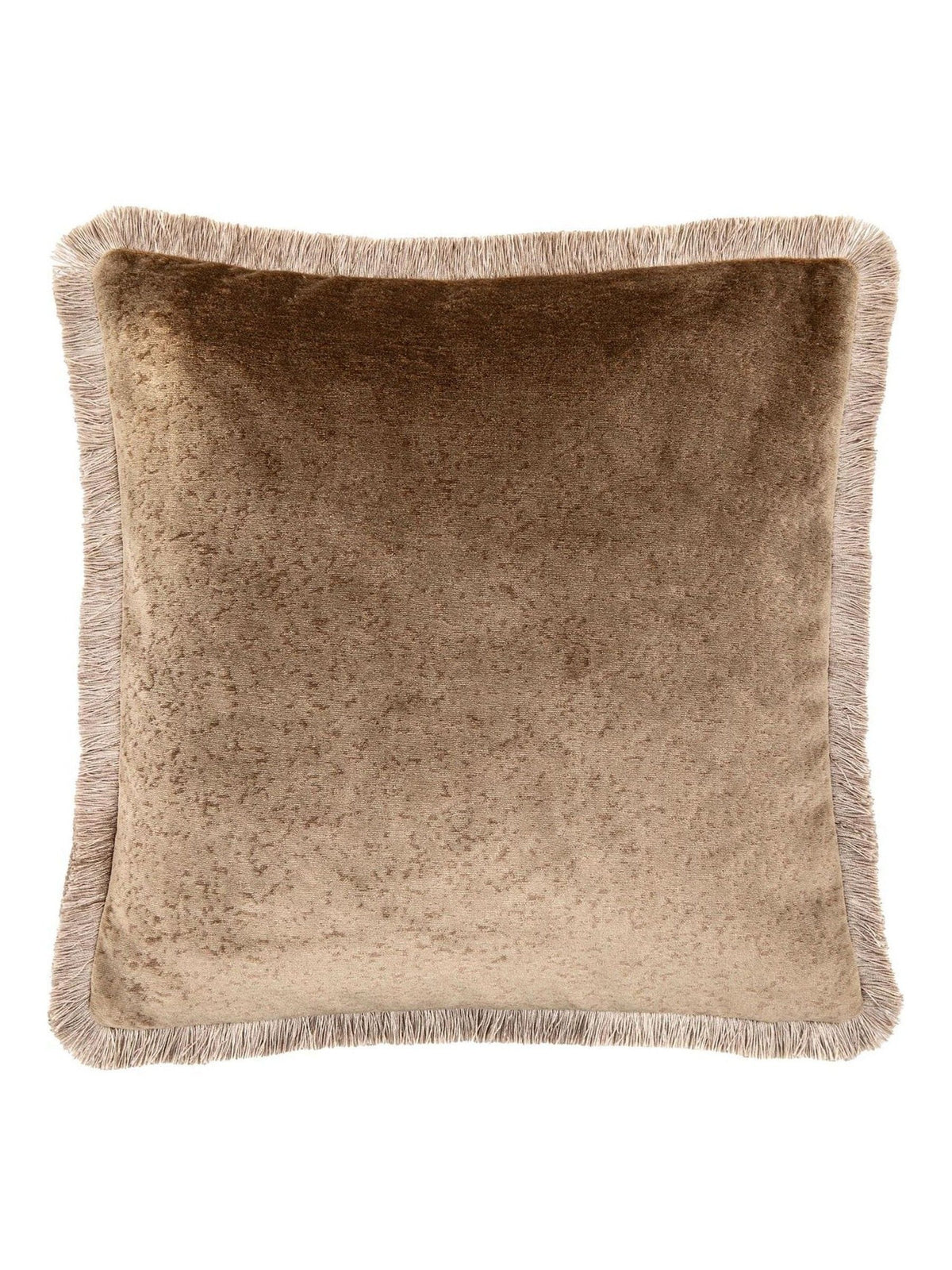 Gallery Home brown mottled velvet putty cushion 50x50cm, UK version
