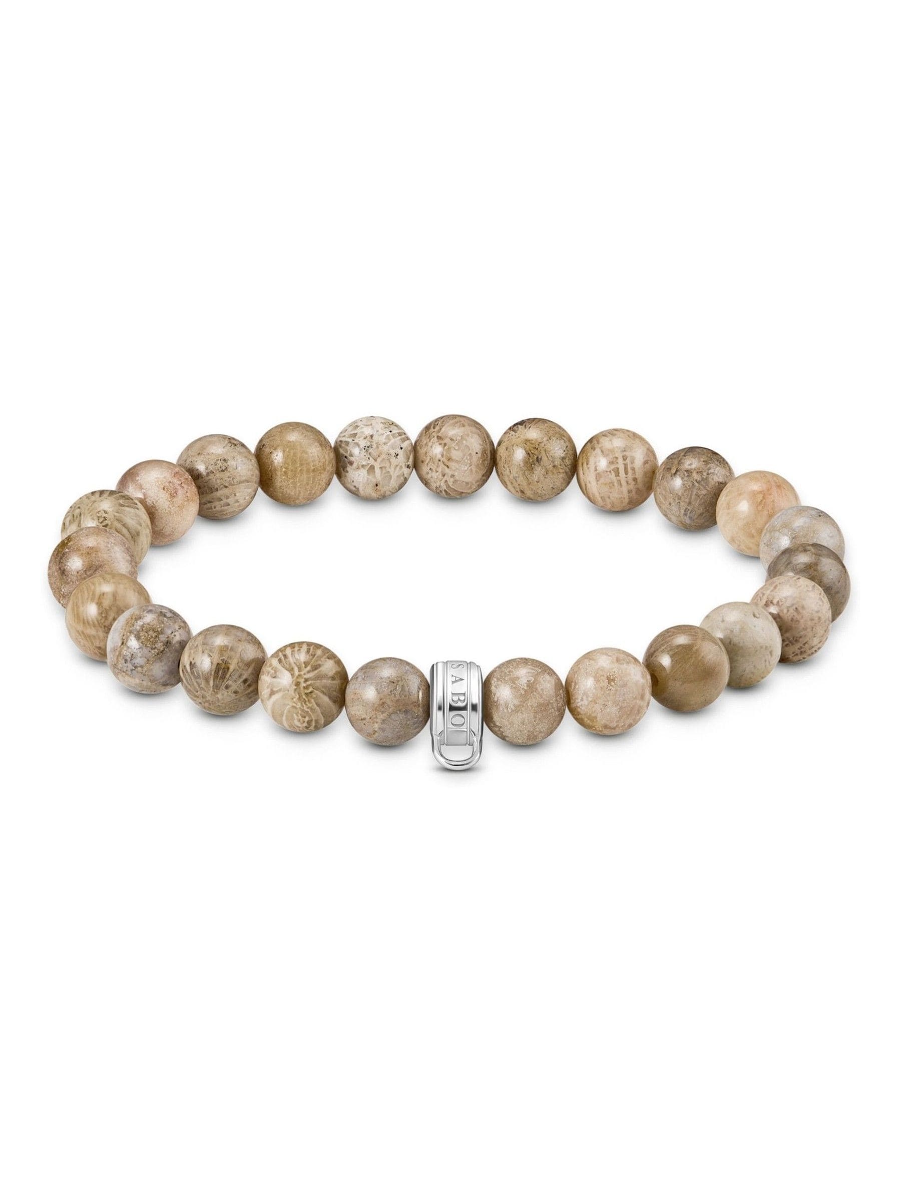 Thomas Sabo daisy jasper charm bracelet, imported from the UK