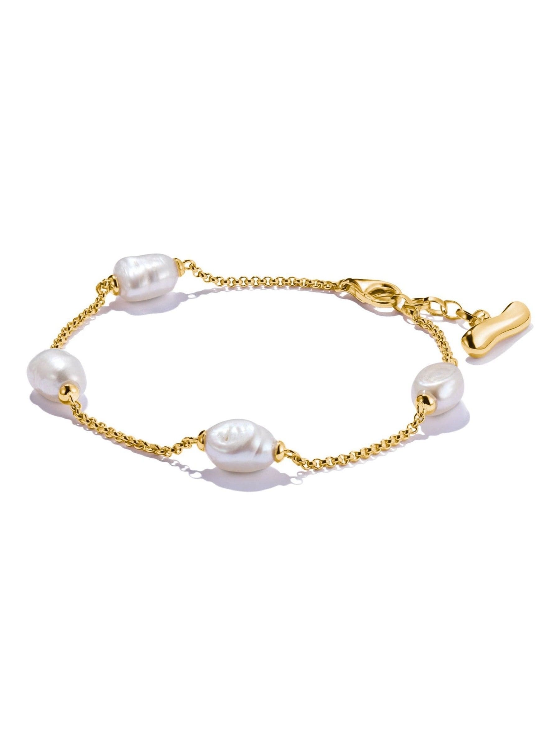 Thomas Sabo White Pearl Bracelet Adjustable 16-19cm (British brand)
