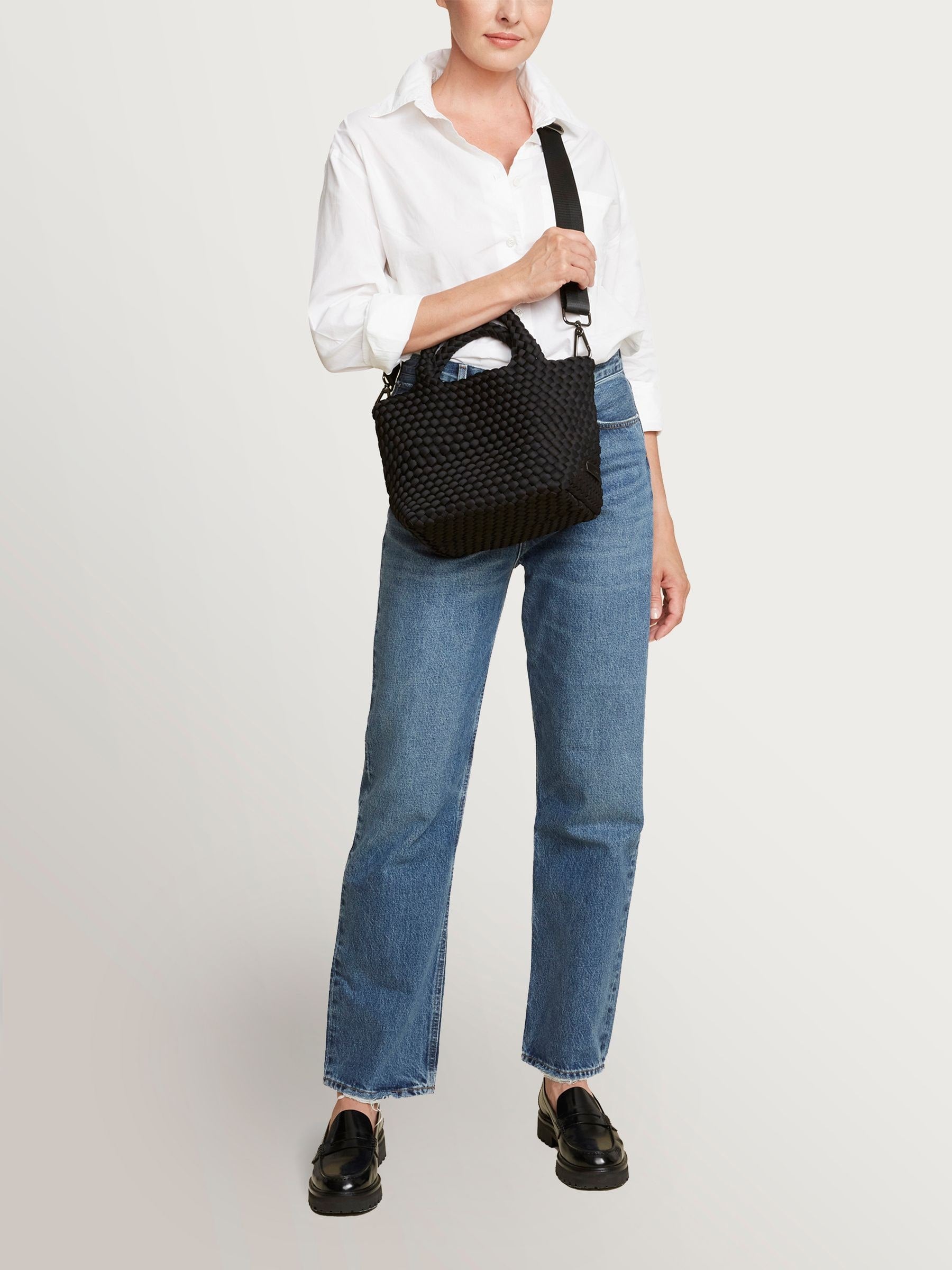 NAGHEDI Black Small ST Barths Tote Bag