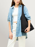 NAGHEDI Black Large Nomad Hobo Bag (British brand)