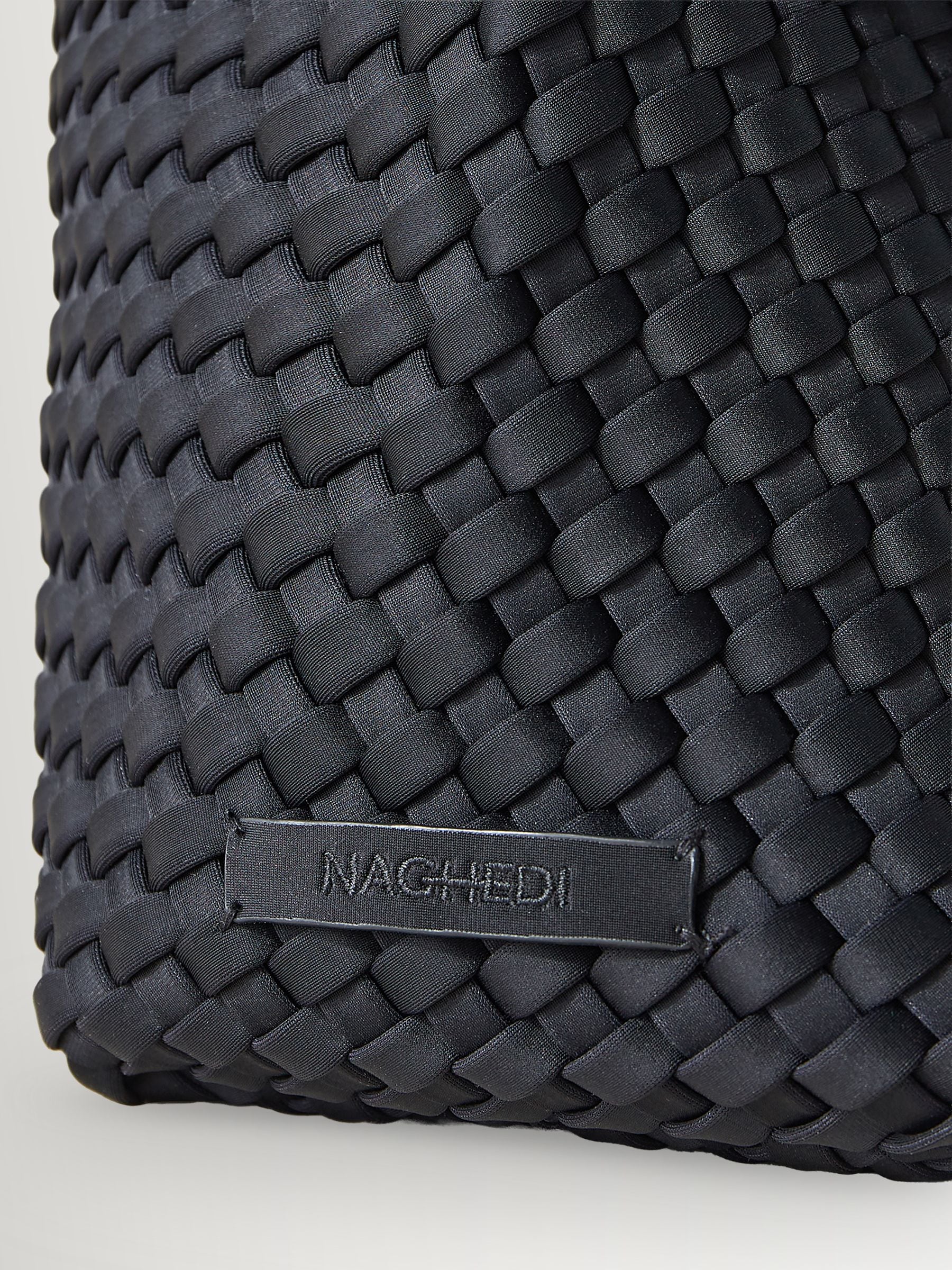 NAGHEDI Black Large Nomad Hobo Bag (British brand)