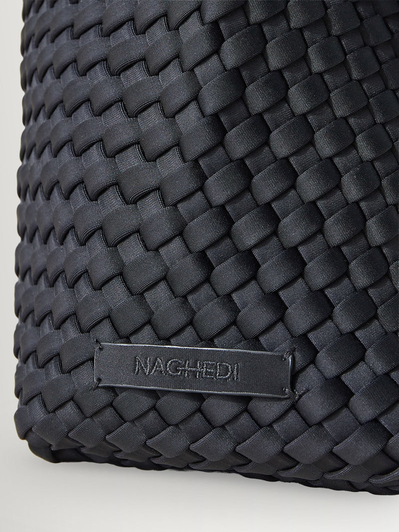 NAGHEDI Black Large Nomad Hobo Bag (British brand)