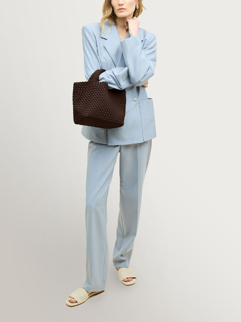 NAGHEDI Chocolate Brown Small ST Barths Tote Bag