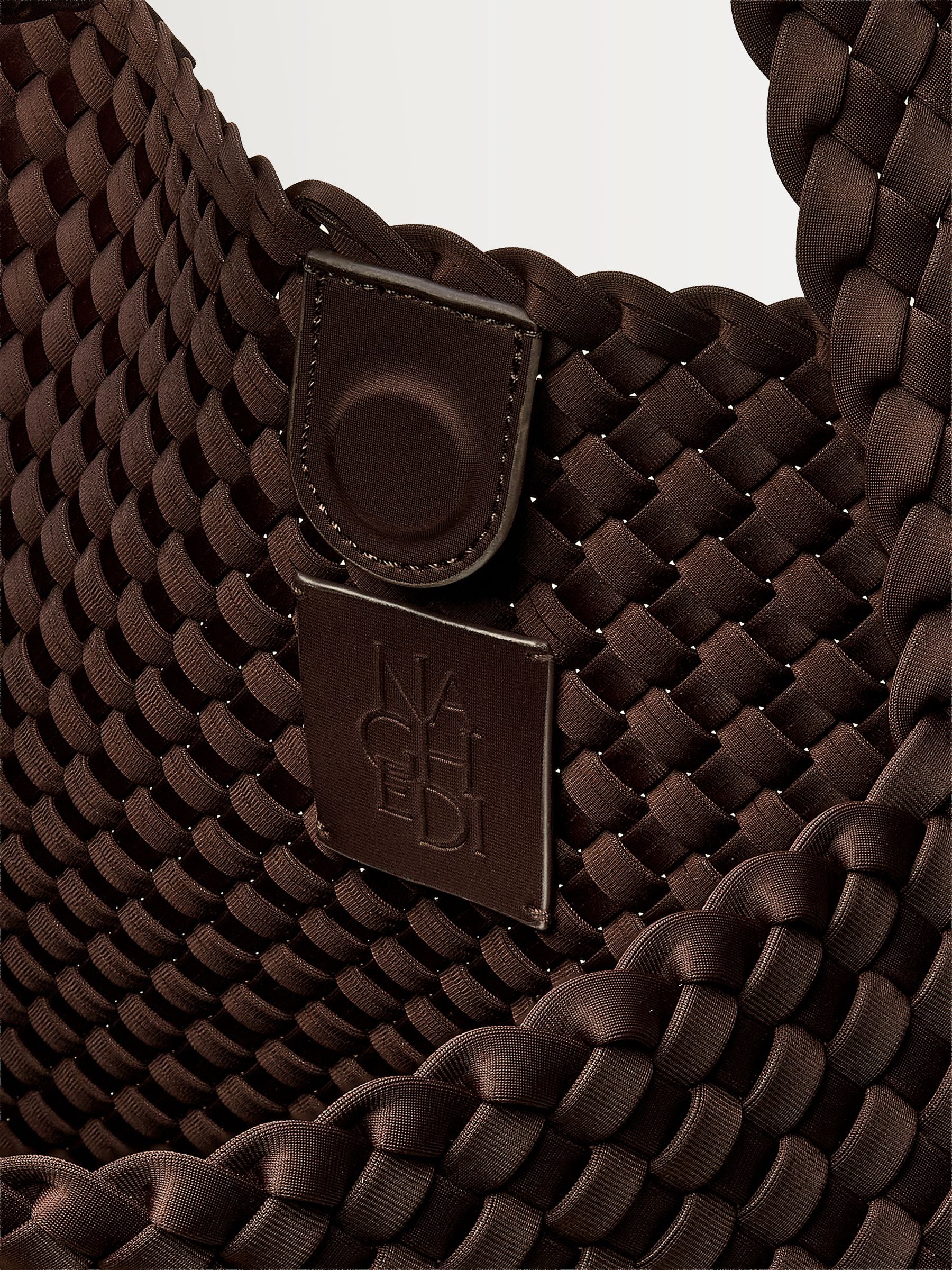 NAGHEDI Chocolate Brown Small ST Barths Tote Bag