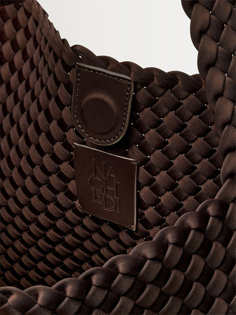 NAGHEDI Chocolate Brown Small ST Barths Tote Bag