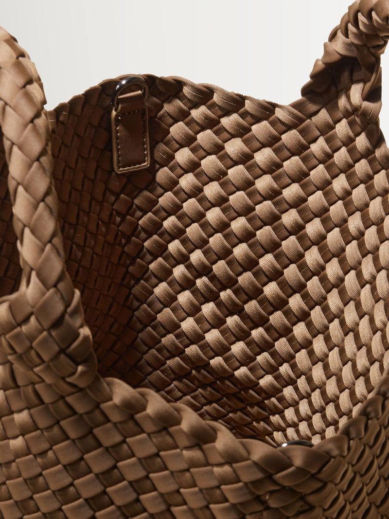 NAGHEDI Mink Brown Small ST Barths Tote Bag