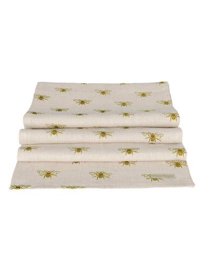 Neste Sophie Allport Naturlig Lin Bees L&oslash;per 280 cm x 35 cm - Kjøp p&aring; nett hos McGrocer