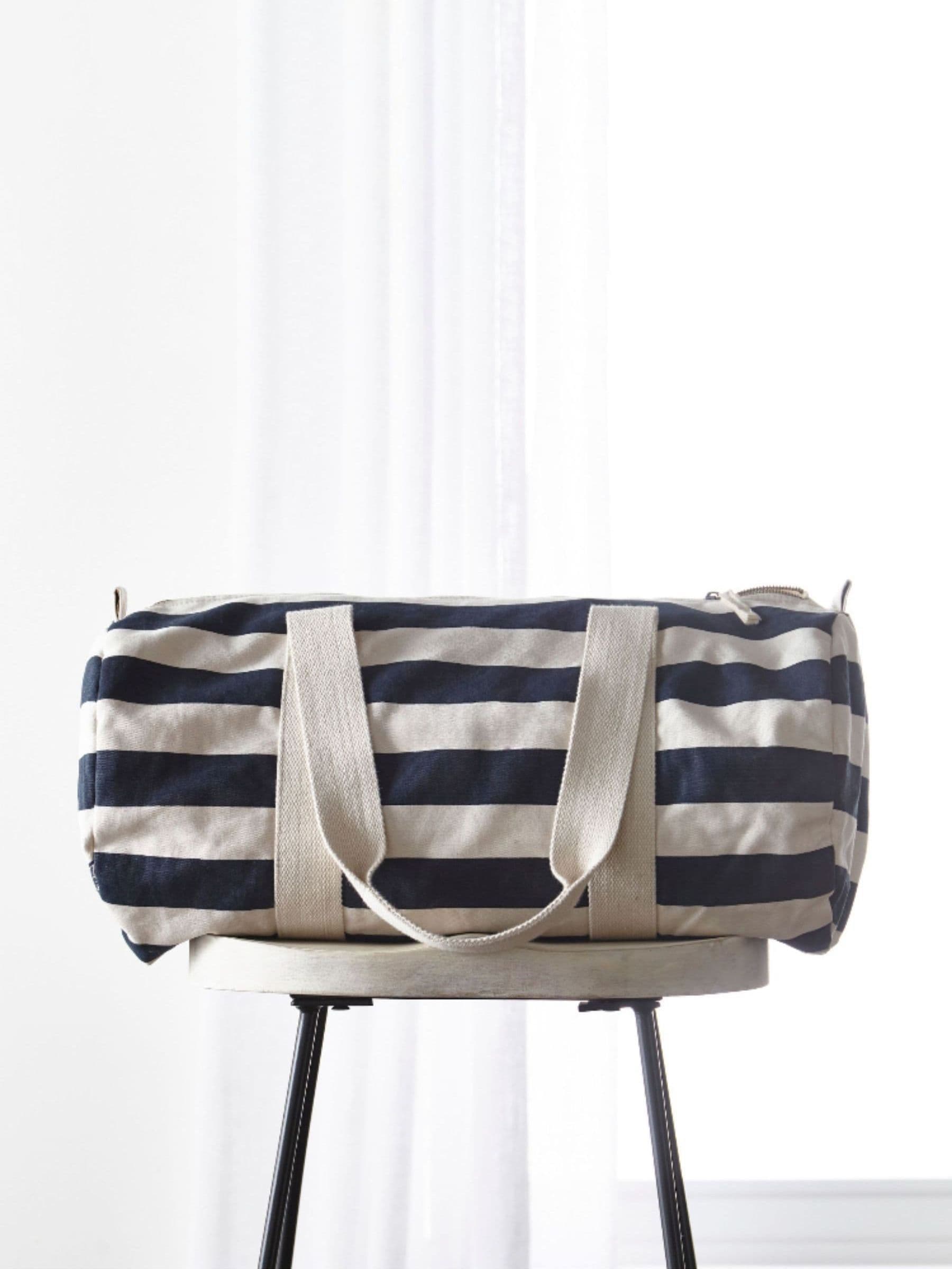 Koko Blossom personalised stripey holdall (British brand)