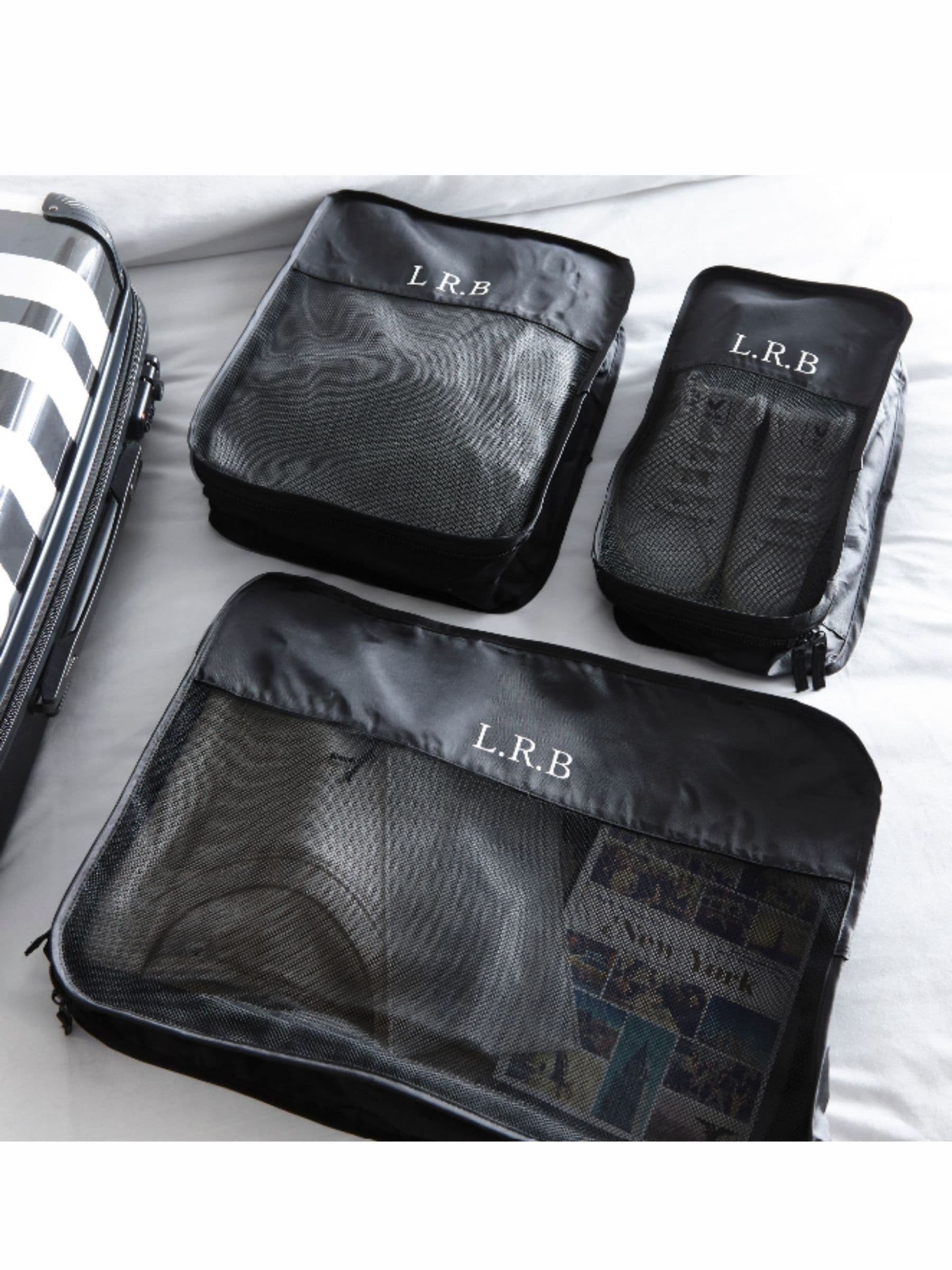 Koko Blossom personalised packing cubes set of 3, UK version