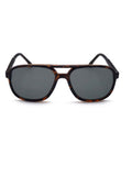 Storm brown plastic oblong pilot sunglasses (British brand)