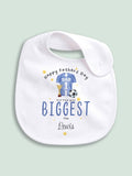 Little Years personalised Father's Day footy bib, imported from the UK