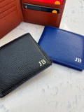 Koko Blossom personalised pebble leather wallet (British brand)