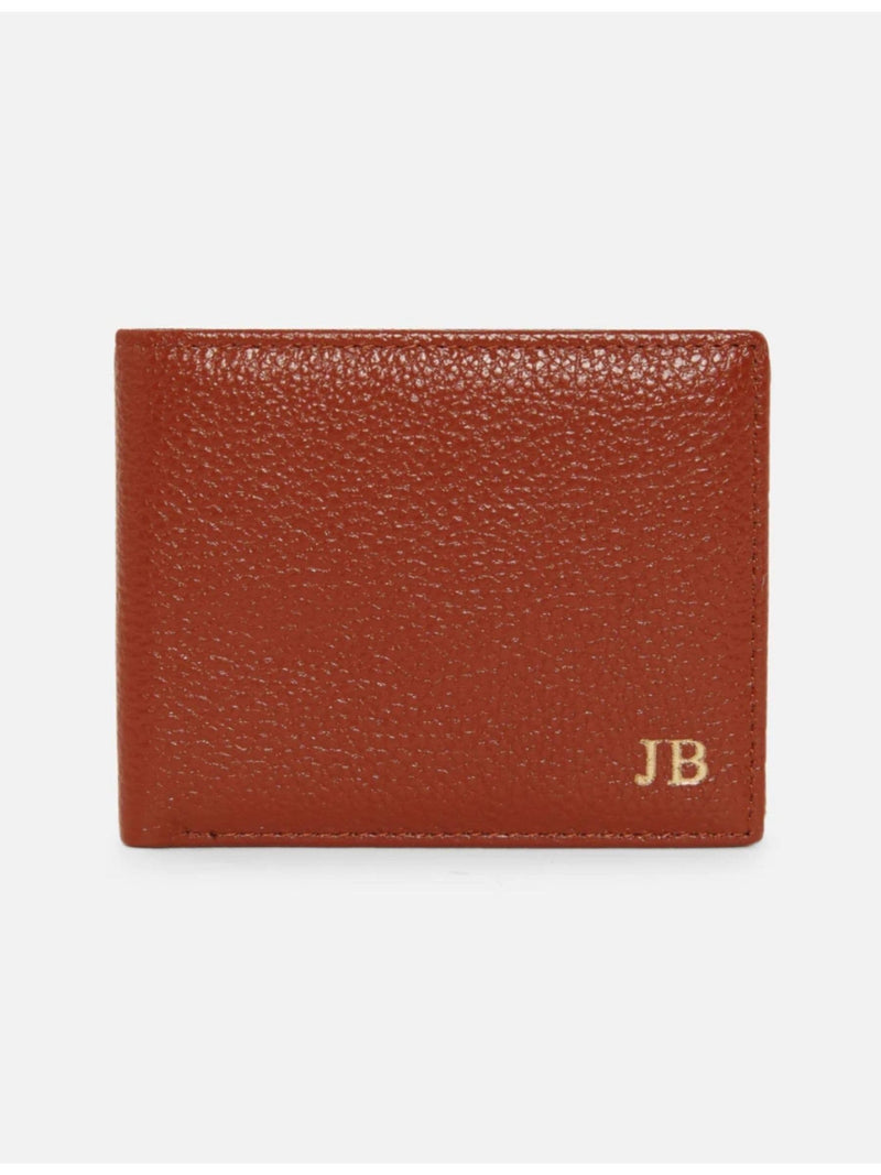 Koko Blossom personalised pebble leather wallet (British brand)