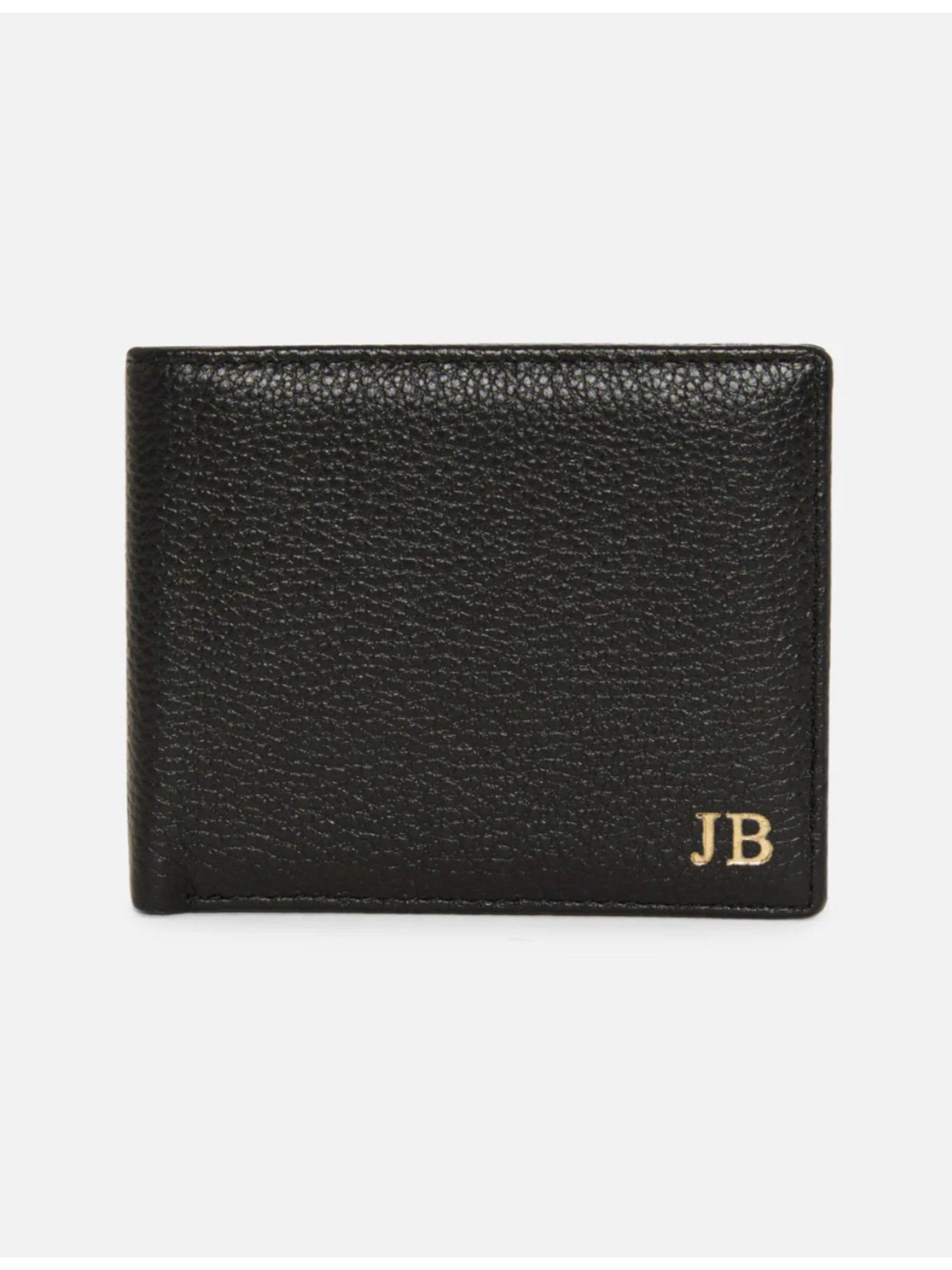 Koko Blossom personalised pebble leather wallet (British brand)