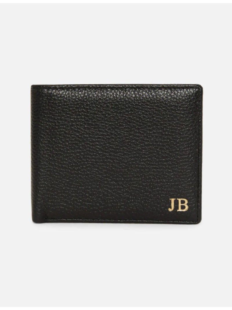 Koko Blossom personalised pebble leather wallet (British brand)