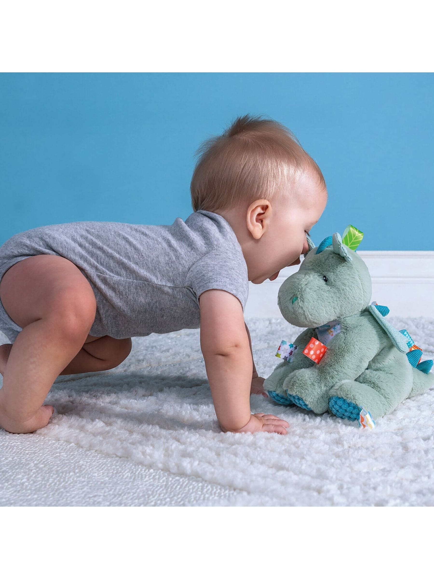 Mary Meyer Taggies Drax Dragon soft toy 11 inch, imported from the UK