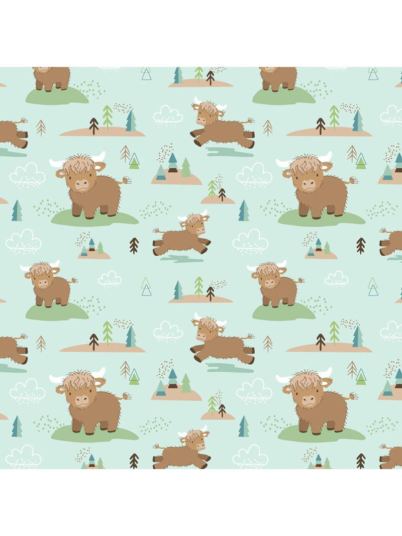 Aurora World Hetty Highland Cow blankie 13x13 inches, imported from the UK