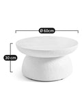 La Redoute polyresin garden table ecru muimui 60cm (British brand)