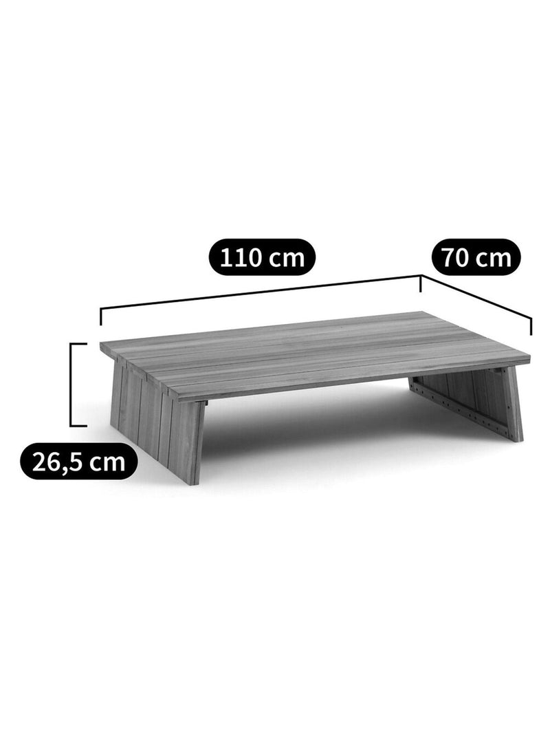 La Redoute Intérieurs Acacia Brut garden coffee table, imported from the UK
